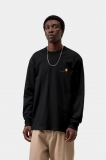 Carhartt L/S American Script T-Shirt - Black Carhartt L/S American Script T-Shirt - Black