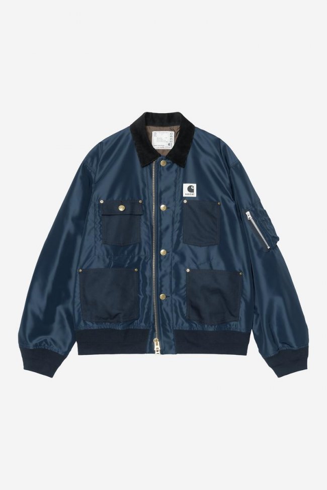 sacai x Carhartt WIP Nylon Twill Duck Blouson - Sacai Blue sacai x Carhartt WIP Nylon Twill Duck Blouson - Sacai Blue