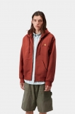 Carhartt Hooded American Script Jacket - Oxide Red