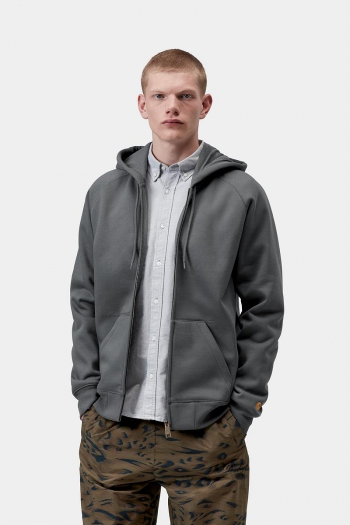 Carhartt Hooded Chase Jacket - Styx / Gold