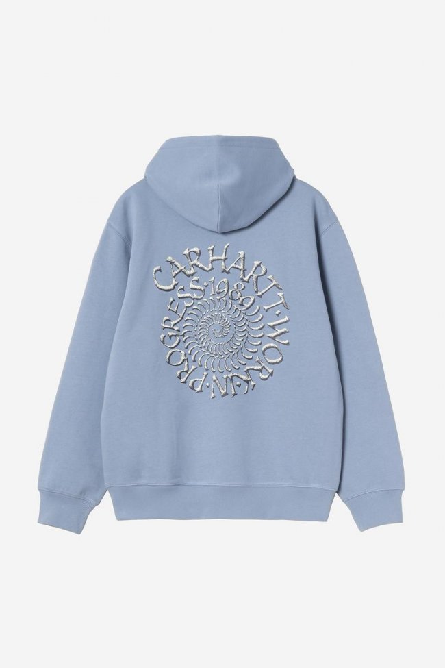 Carhartt Hooded Spiral Sweatshirt - Gentle Blue Carhartt Hooded Spiral Sweatshirt - Gentle Blue