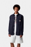 Carhartt Walter Shirt Jac - Dark Navy, Garment dyed Carhartt Walter Shirt Jac - Dark Navy, Garment dyed