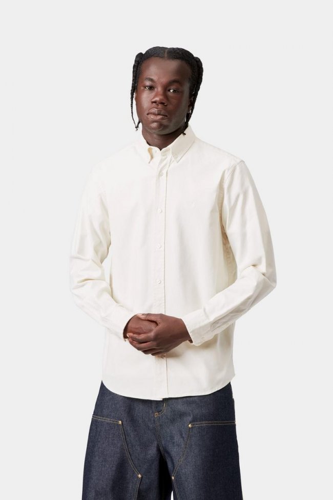 Carhartt L/S Bolton Shirt - Wax, Garment dyed