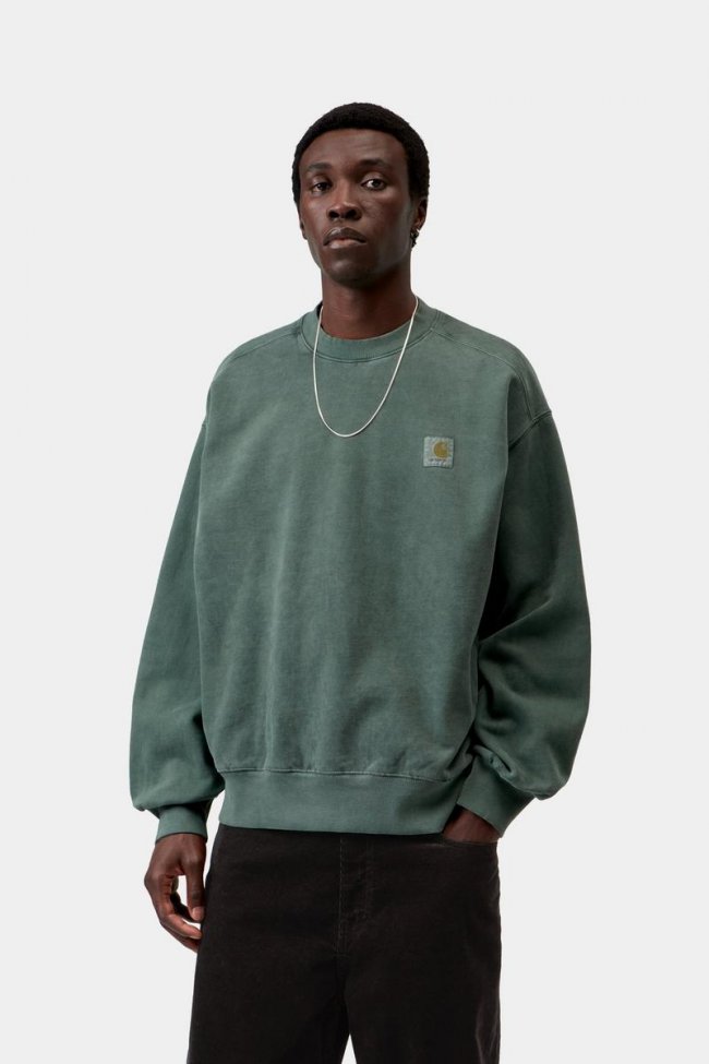 Carhartt Vista Sweatshirt - Dark Scarab, Garment dyed Carhartt Vista Sweatshirt - Dark Scarab, Garment dyed