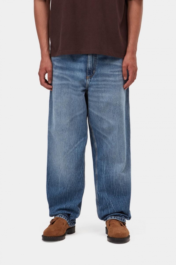 Carhartt Single Knee Pant - Blue, Marble used wash