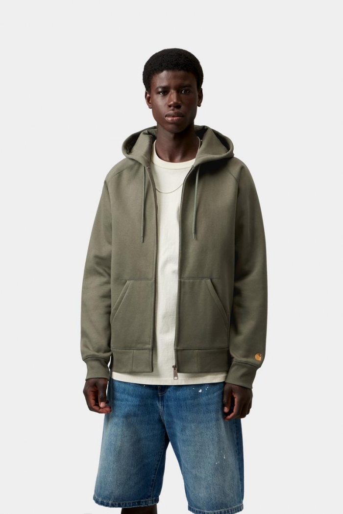 Carhartt Hooded Chase Jacket - Leaf / Gold