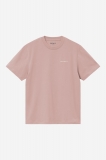 Carhartt S/S Script Embroidery T-Shirt - Gentle Pink / Cinnerus Carhartt S/S Script Embroidery T-Shirt - Gentle Pink / Cinnerus