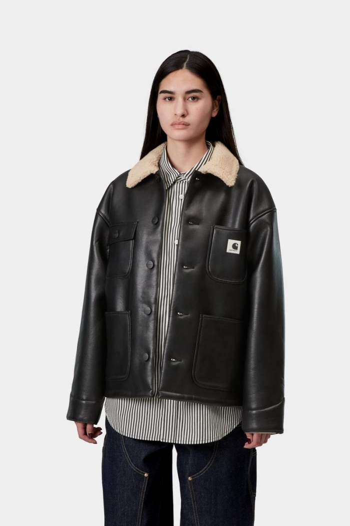 Carhartt Shepton OG Michigan Coat - Black / Natural