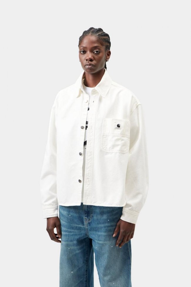Carhartt Georgia Shirt Jac - Wax, Stone washed