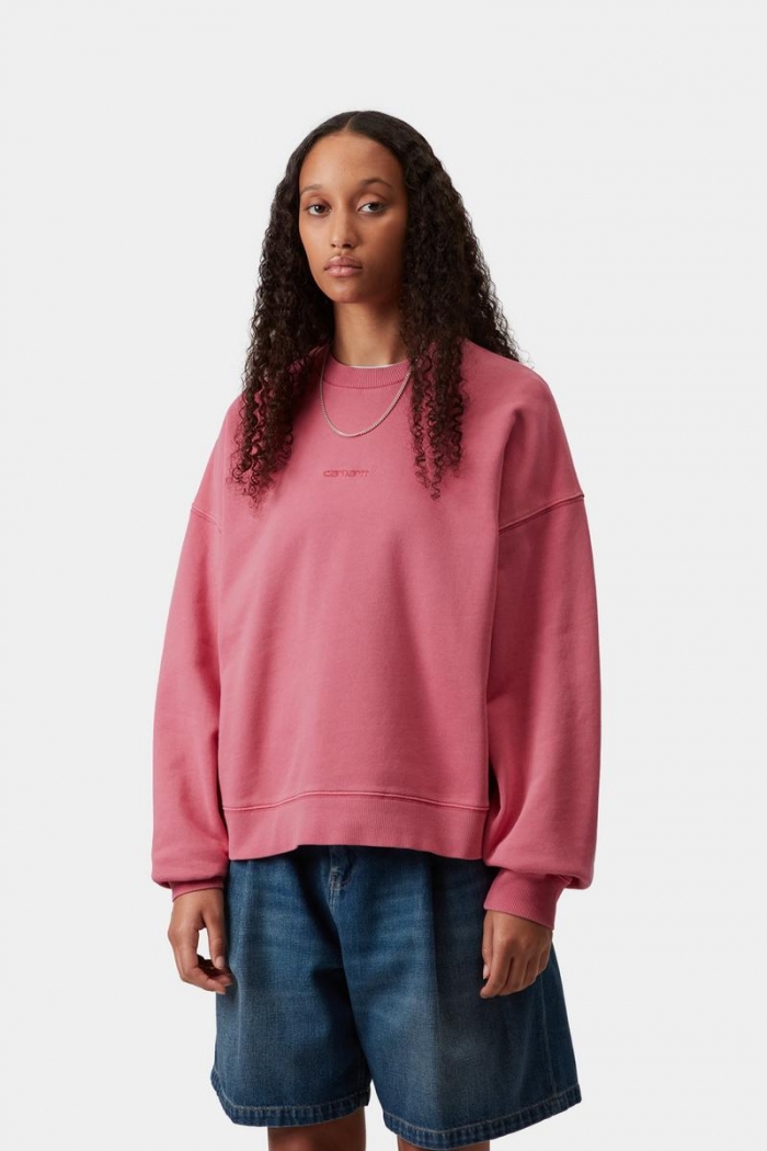 Carhartt Benton Sweatshirt - Primrose, Garment dyed