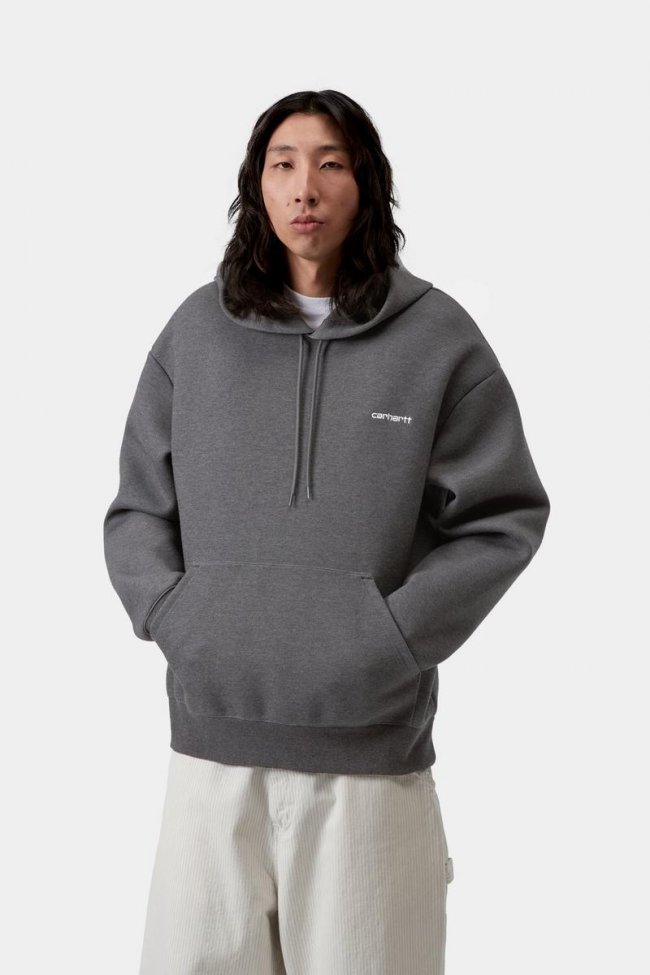 Carhartt Hooded Alda Sweatshirt - Black / White Carhartt Hooded Alda Sweatshirt - Black / White