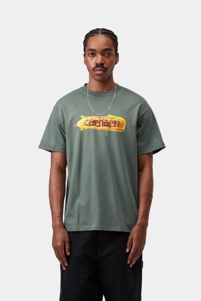Carhartt S/S Hot Cob T-Shirt - Velvet Green Carhartt S/S Hot Cob T-Shirt - Velvet Green