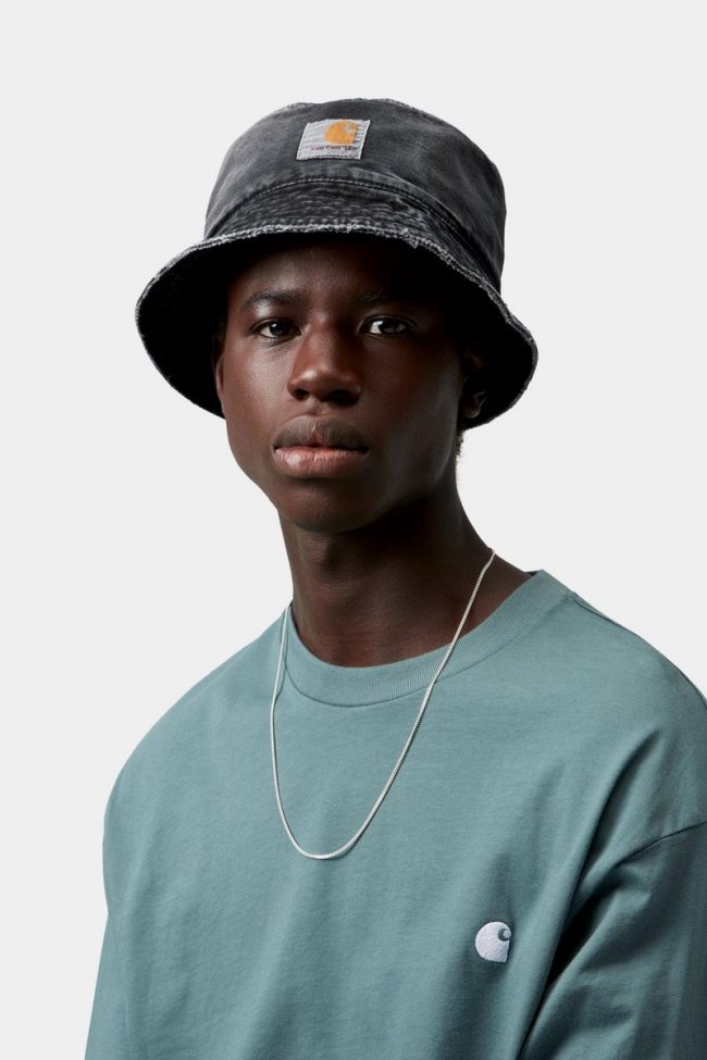 Carhartt Bane Bucket Hat - Black, Destroy wash