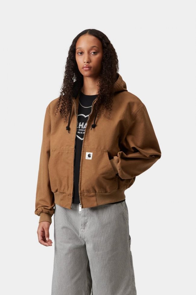 Carhartt OG Active Jacket - Hamilton Brown, Rinsed