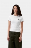 Carhartt S/S Small Heart Patch T-Shirt - White / Black Carhartt S/S Small Heart Patch T-Shirt - White / Black