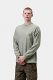 Carhartt L/S Loose Pocket T-Shirt - Shady Green, Garment dyed Carhartt L/S Loose Pocket T-Shirt - Shady Green, Garment dyed