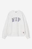 Carhartt WIP III Sweatshirt - Ash Heather, Heavy stone wash