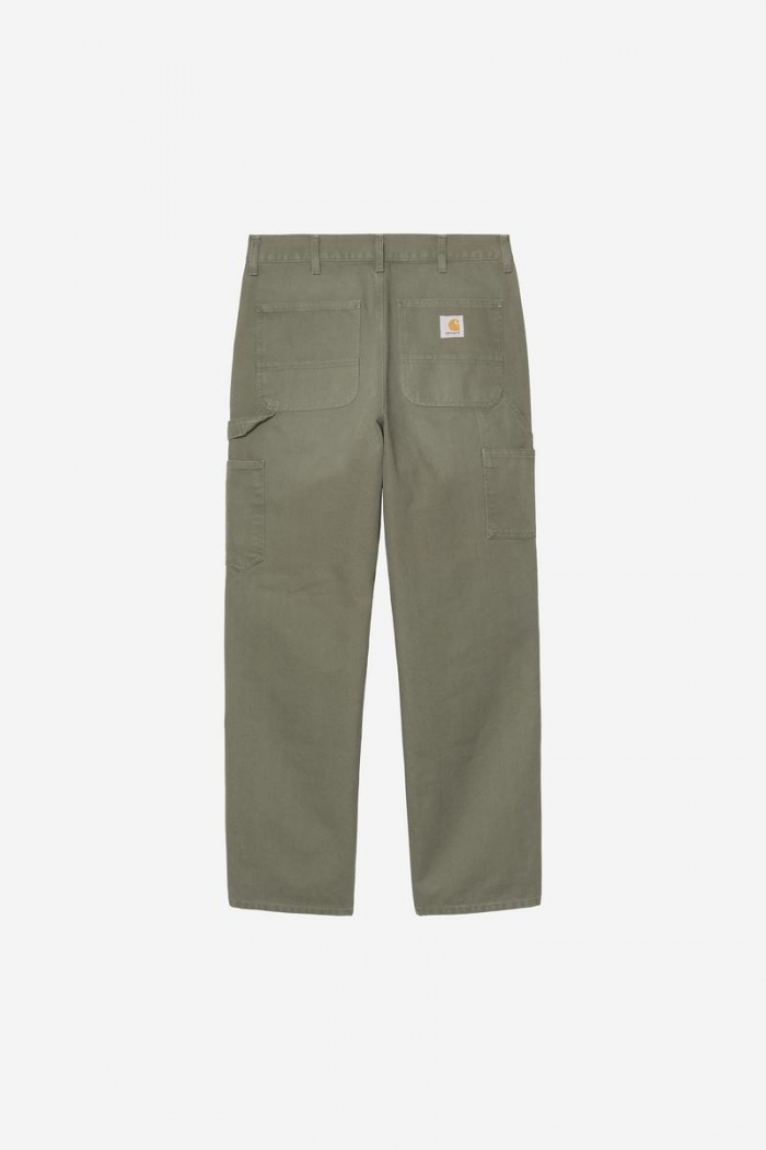 Carhartt Double Knee Pant - Leaf, Stone canvas