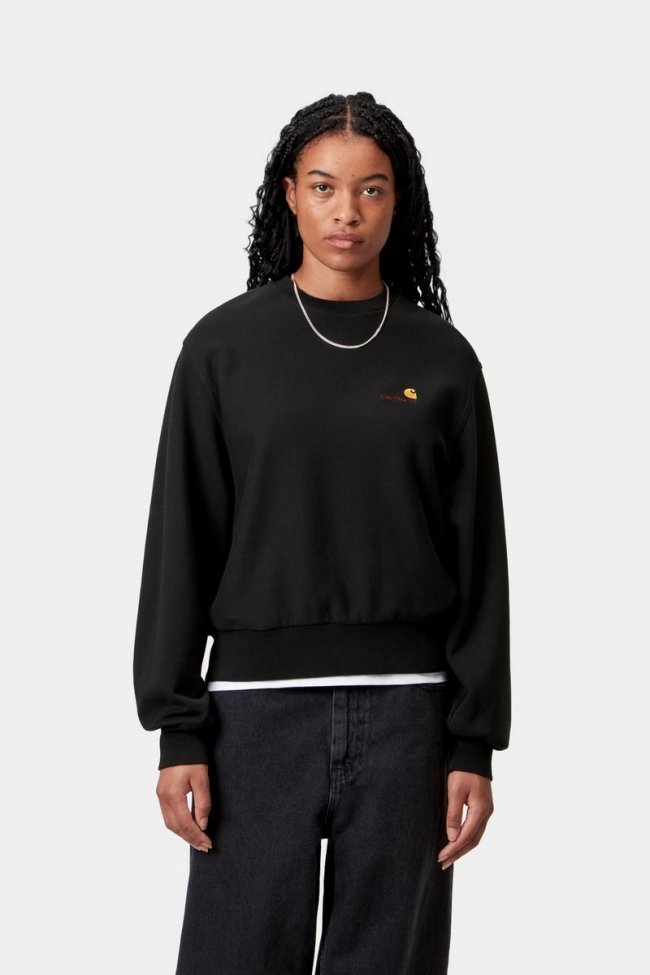 Carhartt American Script Sweatshirt - Black