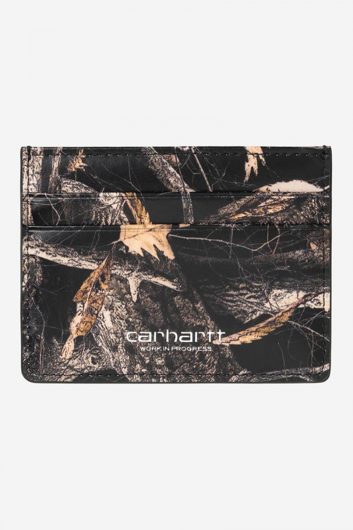 Carhartt Vegas Cardholder - Camo Feather Tree, Black / Silver