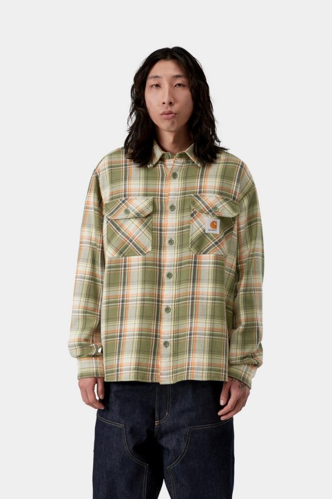 Carhartt L/S Tunick Shirt - Tunick Check, Dollar Green Carhartt L/S Tunick Shirt - Tunick Check, Dollar Green