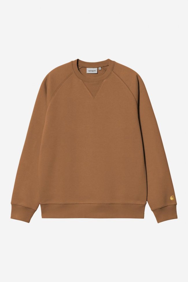 Carhartt Chase Sweatshirt - Hamilton Brown / Gold Carhartt Chase Sweatshirt - Hamilton Brown / Gold