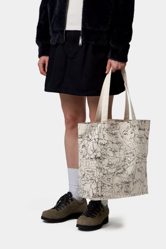 Carhartt Blinkerfluid Tote - Blinkerfluid Print, Natural Carhartt Blinkerfluid Tote - Blinkerfluid Print, Natural