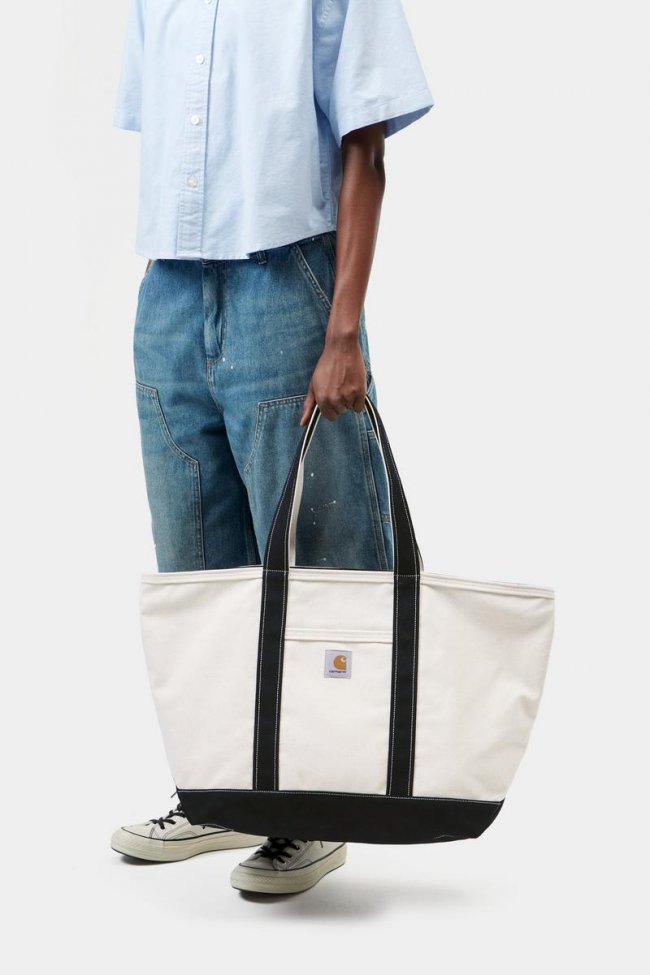 Carhartt Canvas Beach Tote - Natural / Black Carhartt Canvas Beach Tote - Natural / Black