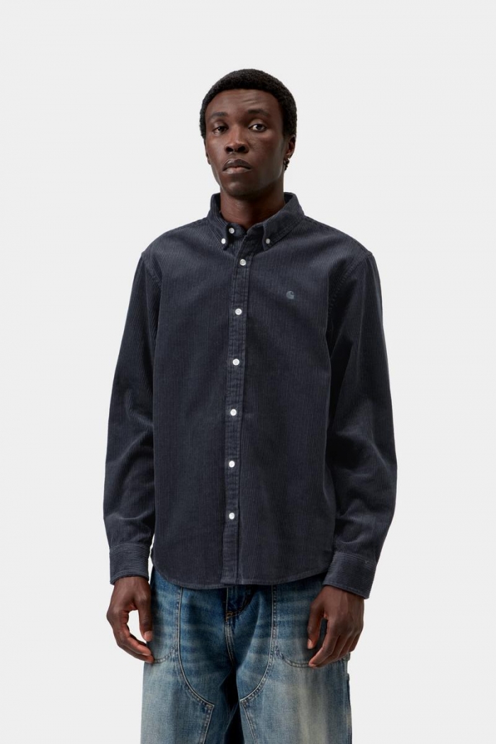 Carhartt L/S Madison Cord Shirt - Dark Navy