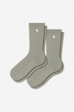 Carhartt Madison Pack Socks - Shady Green / White + Shady Green / White Carhartt Madison Pack Socks - Shady Green / White + Shady Green / White