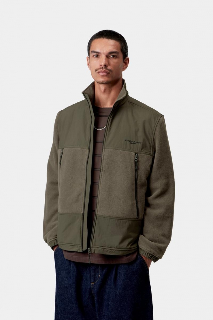 Carhartt Edmore Sweat Jacket - Cypress / Black