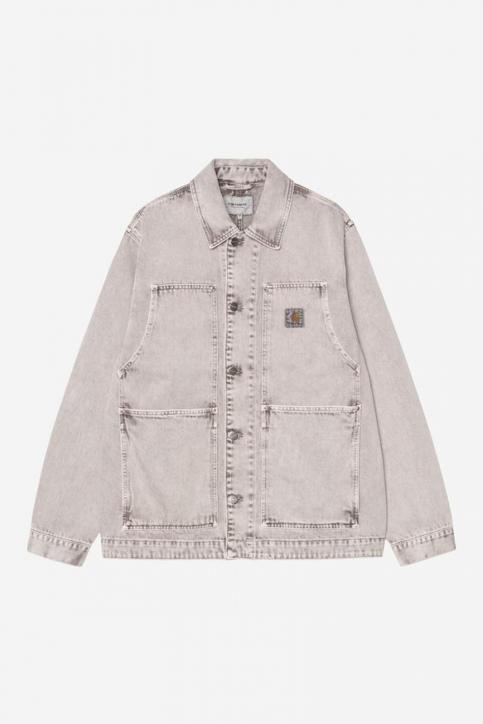 Carhartt OG Double Front Jacket - Shale, Chalk wash