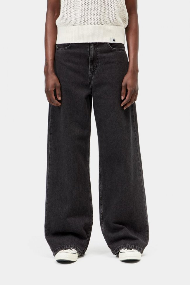 Carhartt Jane Pant - Black, Heavy stone wash