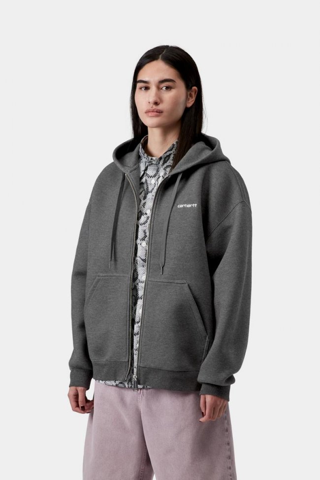 Carhartt Hooded Alda Jacket - Black / White Carhartt Hooded Alda Jacket - Black / White