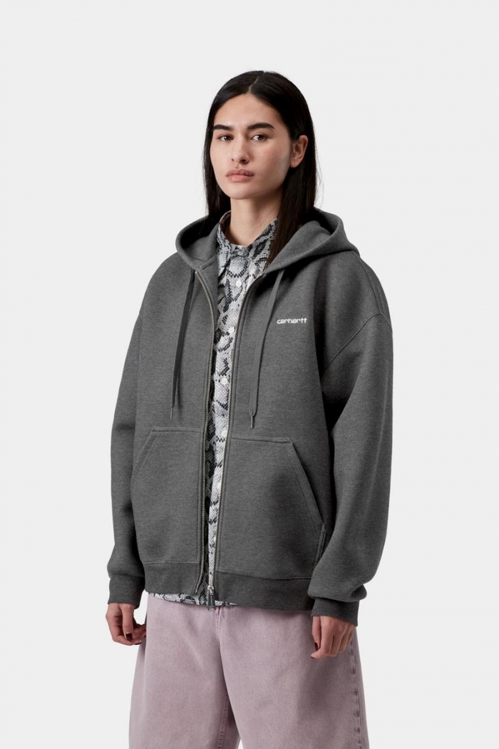 Carhartt Hooded Alda Jacket - Black / White