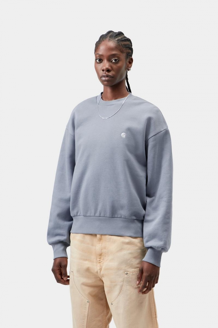 Carhartt Casey Sweatshirt - Shady Blue / Silver