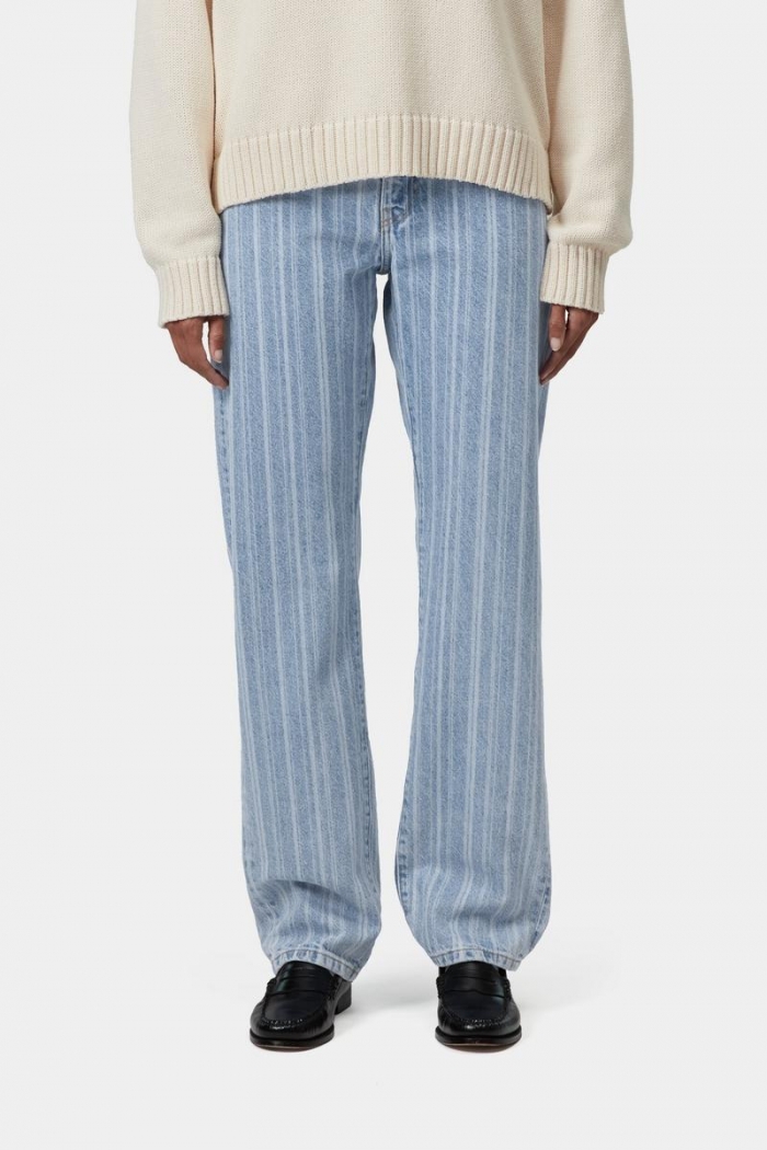Carhartt Rylan Pant - Rylan Stripe, Blue, Stone bleached
