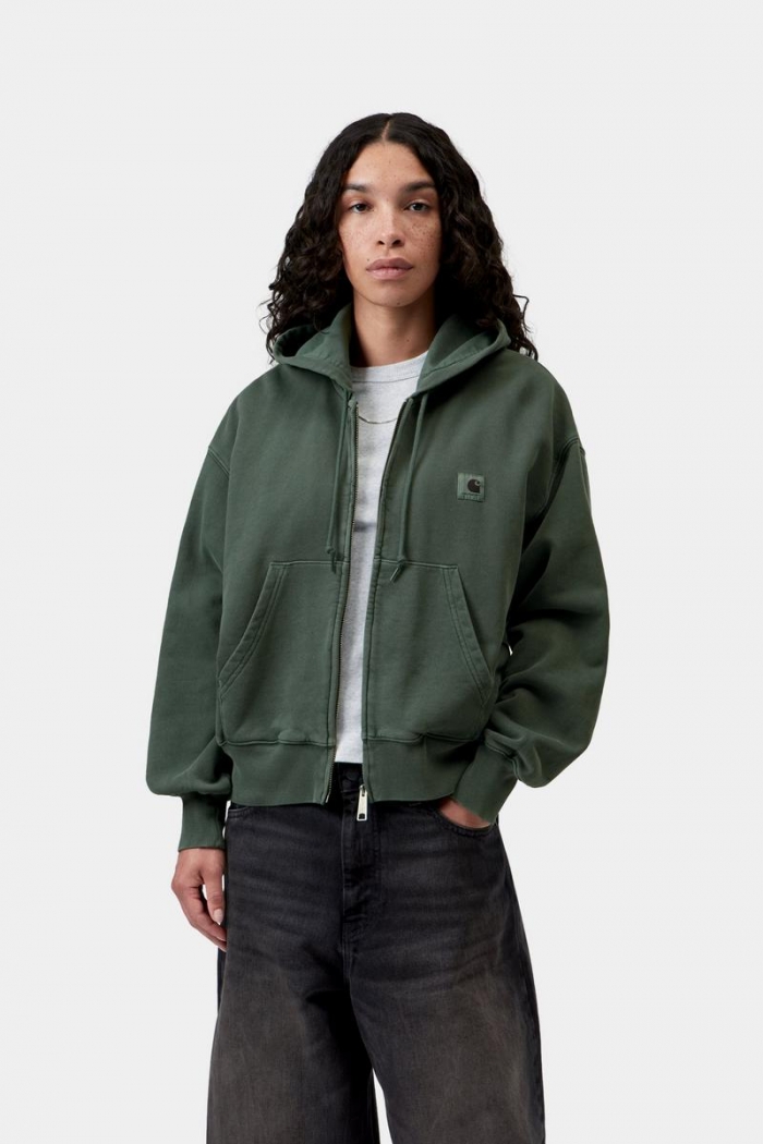 Carhartt Hooded Nelson Jacket - Dark Scarab, Garment dyed