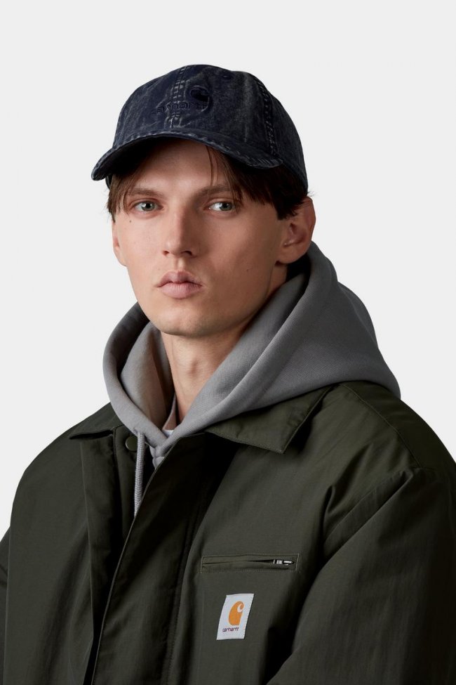 Carhartt Lambert Cap - Dark Navy, Moon wash Carhartt Lambert Cap - Dark Navy, Moon wash