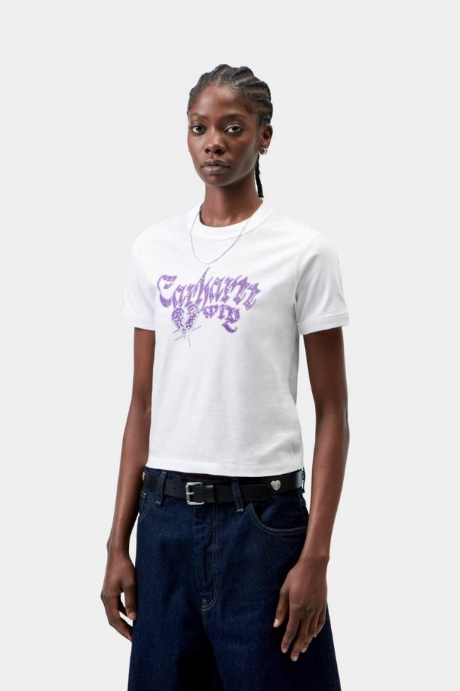 Carhartt S/S Disenchant Ringer T-Shirt - White