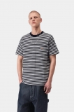 Carhartt S/S Ezra Pocket T-Shirt - Ezra Stripe, Black / Wax Carhartt S/S Ezra Pocket T-Shirt - Ezra Stripe, Black / Wax