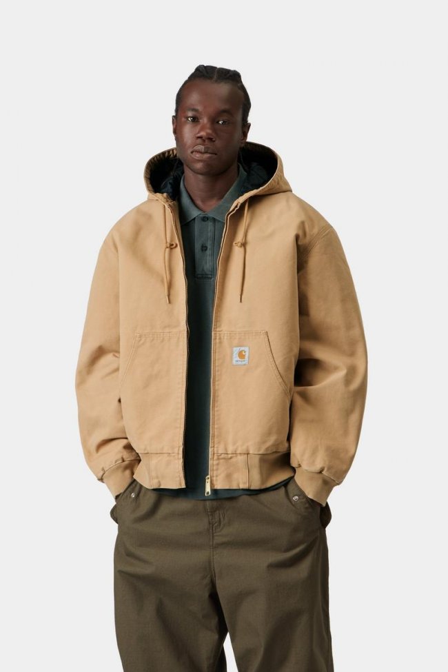 Carhartt OG Active Jacket - WIP Dusty H, Stone canvas