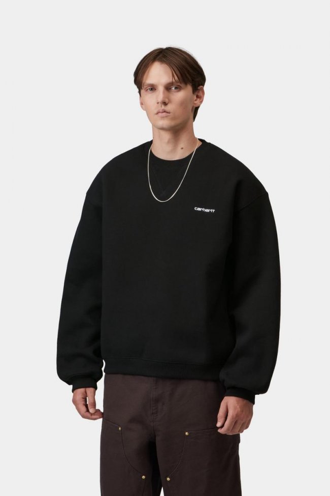 Carhartt Ebbert Sweatshirt - Black / White Carhartt Ebbert Sweatshirt - Black / White