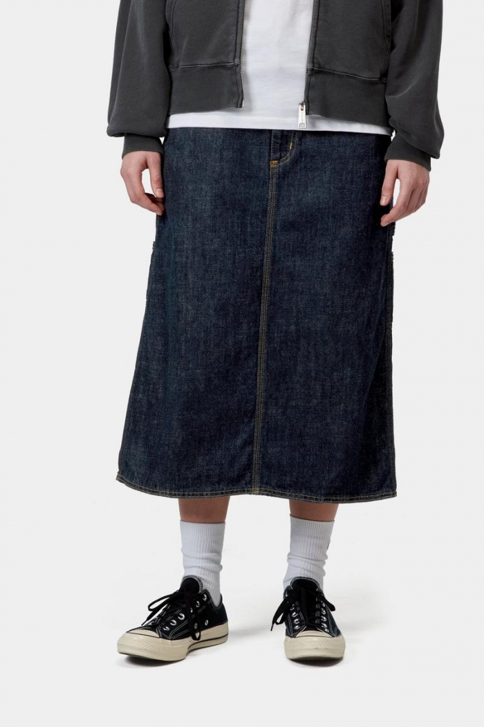Carhartt Single Knee Skirt - Blue, Rinsed