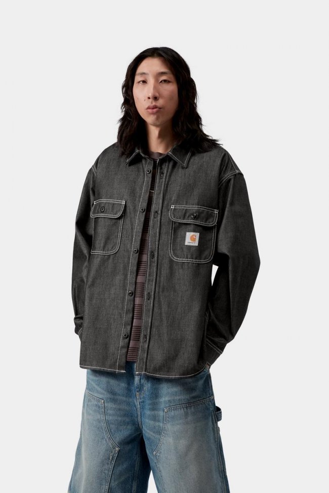 Carhartt Tigan Shirt Jac - Black, Rigid
