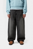 Carhartt Brandon Double Knee Pant - Black, Grind wash Carhartt Brandon Double Knee Pant - Black, Grind wash