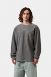 Carhartt L/S Loose Pocket T-Shirt - Black, Garment dyed Carhartt L/S Loose Pocket T-Shirt - Black, Garment dyed