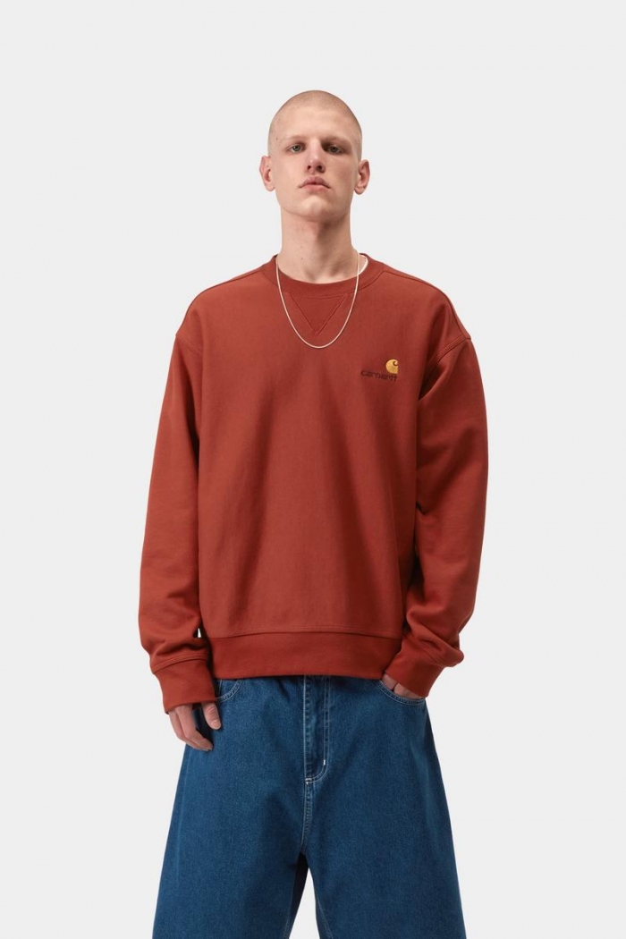 Carhartt American Script Sweatshirt - Oxide Red