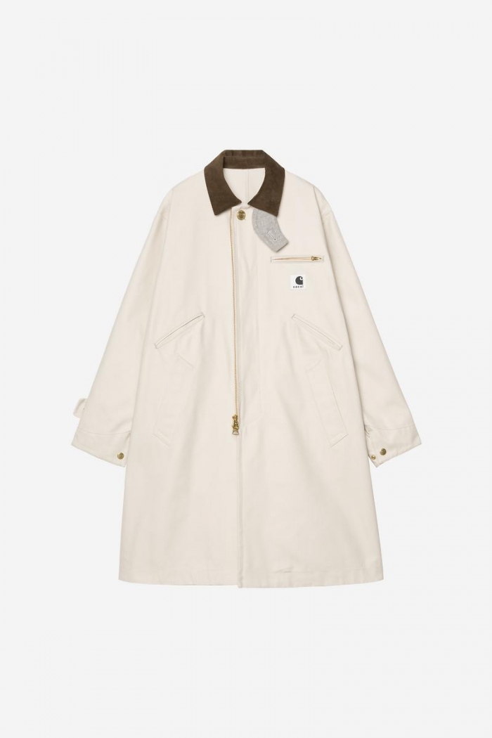 sacai x Carhartt WIP Duck Coat - Sacai Ivory