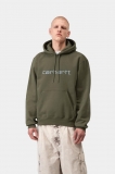 Carhartt Hooded Carhartt Sweatshirt - Leaf / Tourmaline Carhartt Hooded Carhartt Sweatshirt - Leaf / Tourmaline